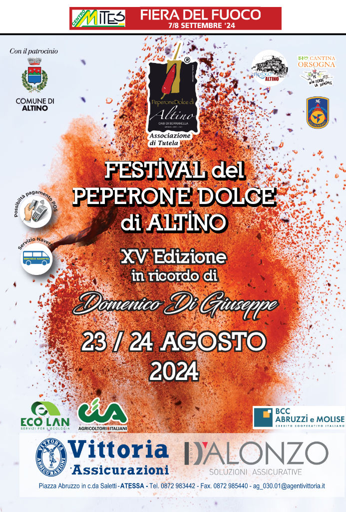 Locandina Festival del Peperone Dolce di Altino